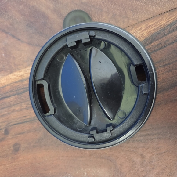 Longaberger Woven Traditions Travel Mug Ivory (Cream) w/Black Lid ~6.5" RETIRED - Picture 11 of 13